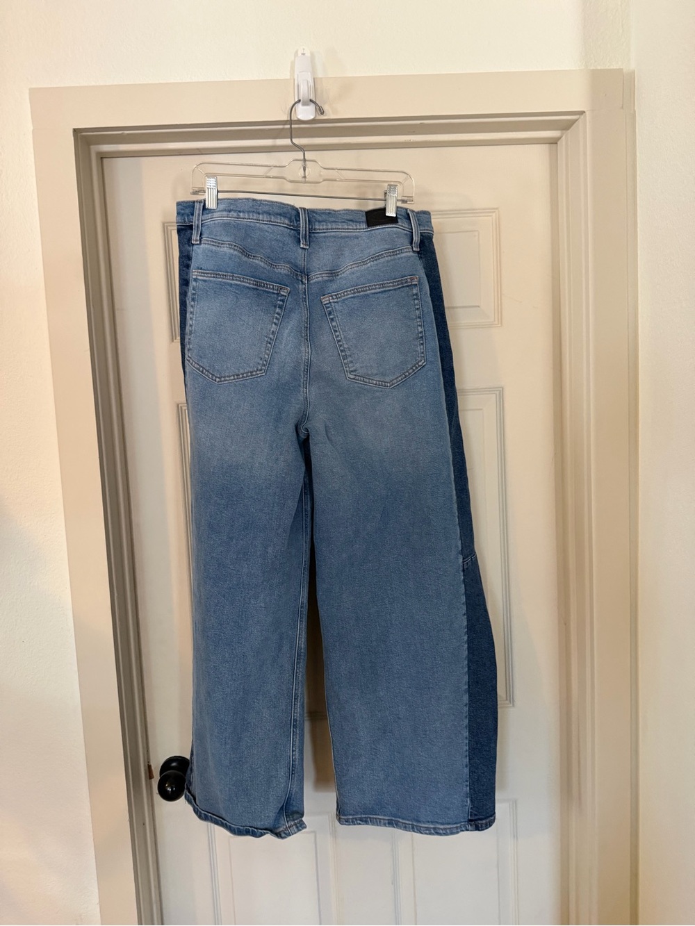 Scoop Two-Tone Blue Wide Leg Barrel Women’s Jeans size 10 - Picture 4 of 10